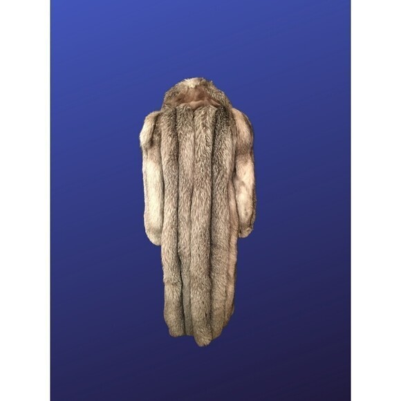 𝅺forgues FOURRURES Full Length INDIGO FOX Fur Coat, Women’s Size Large, EUC - Picture 2 of 10